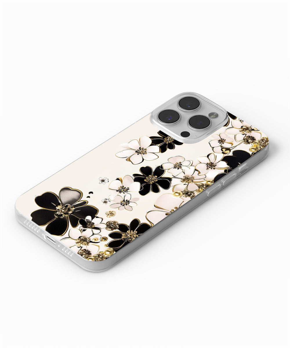 Latest 3rd-Generation Crystal Tough Glossy Flowers iPhone Case (MagSafe-Compatible)