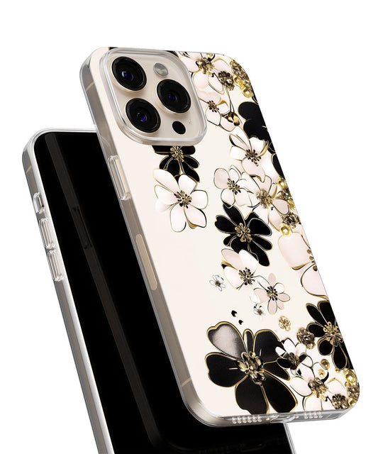 Latest 3rd-Generation Crystal Tough Glossy Flowers iPhone Case (MagSafe-Compatible)
