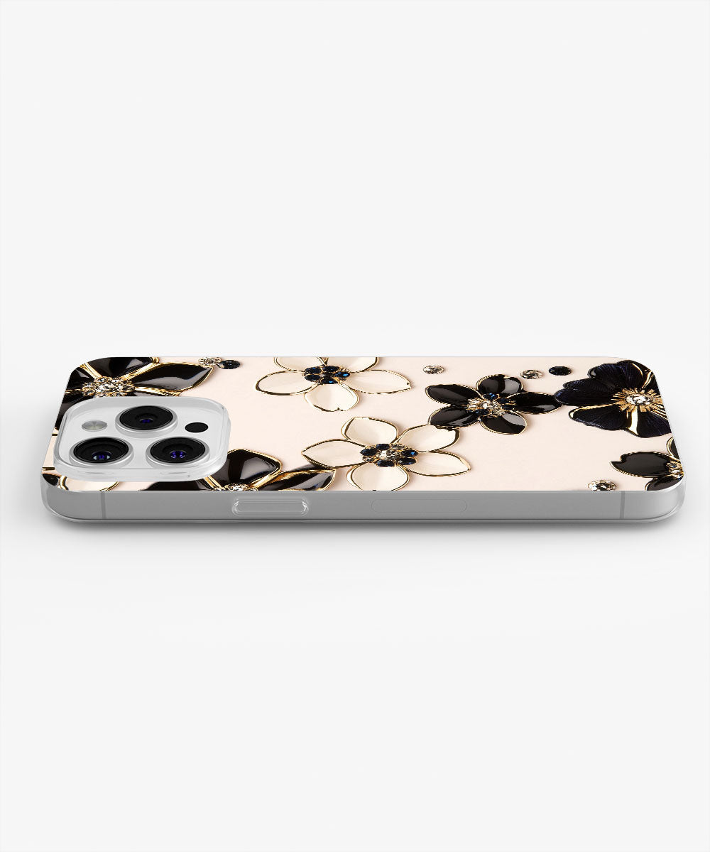Latest 3rd-Generation Crystal Tough Glossy Flowers iPhone Case (MagSafe-Compatible)