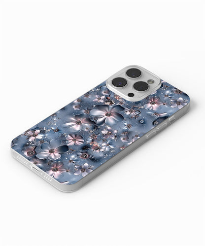 Latest 3rd-Generation Crystal Tough Glossy Flowers iPhone Case (MagSafe-Compatible)