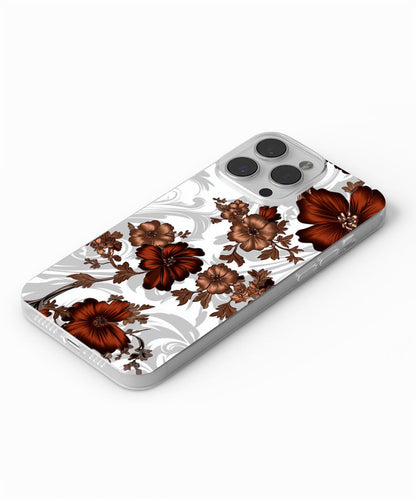 Latest 3rd-Generation Crystal Tough Glossy Flowers iPhone Case (MagSafe-Compatible)