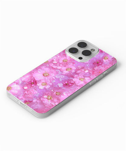 Latest 3rd-Generation Crystal Tough Glossy Flowers iPhone Case (MagSafe-Compatible)
