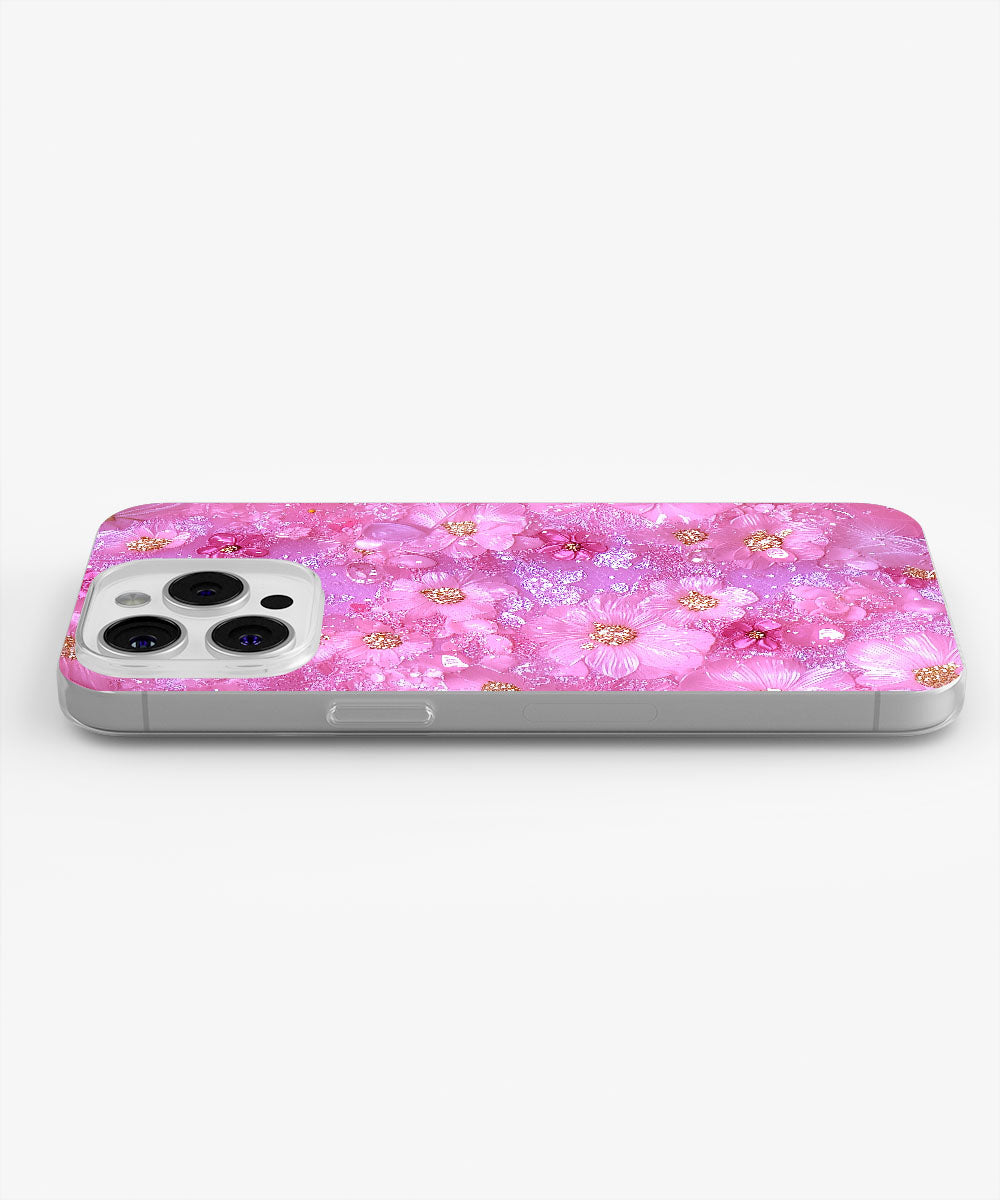Latest 3rd-Generation Crystal Tough Glossy Flowers iPhone Case (MagSafe-Compatible)