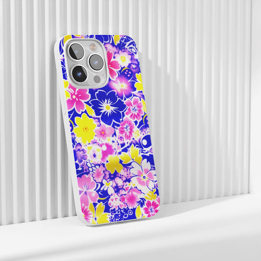 Latest 3rd-Generation Crystal Tough Glossy Flowers iPhone Case