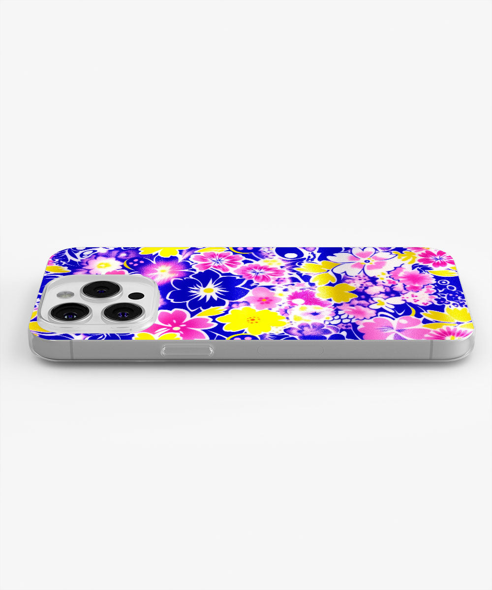 Latest 3rd-Generation Crystal Tough Glossy Flowers iPhone Case (MagSafe-Compatible)