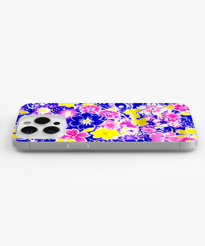 Latest 3rd-Generation Crystal Tough Glossy Flowers iPhone Case (MagSafe-Compatible)