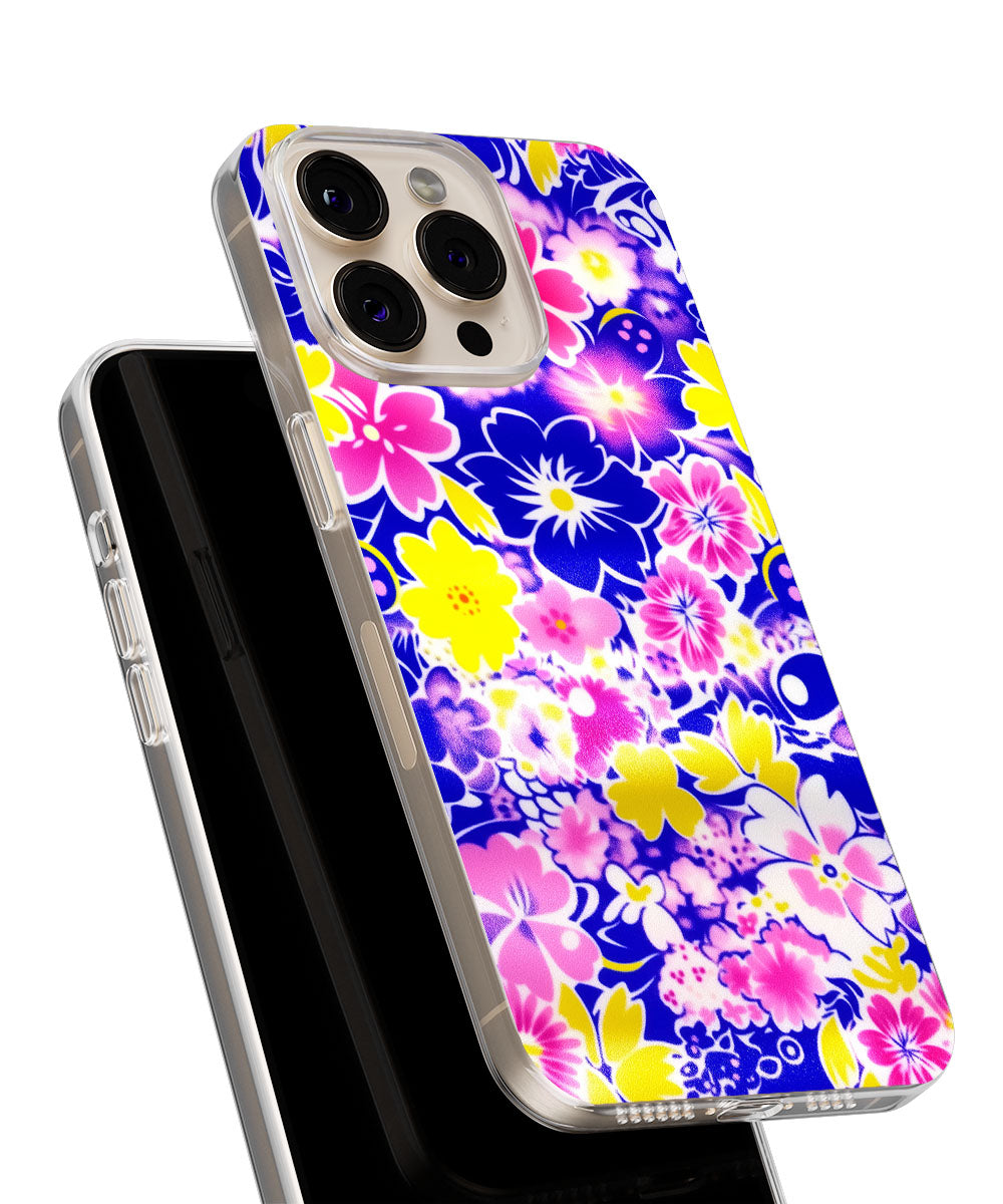 Latest 3rd-Generation Crystal Tough Glossy Flowers iPhone Case (MagSafe-Compatible)