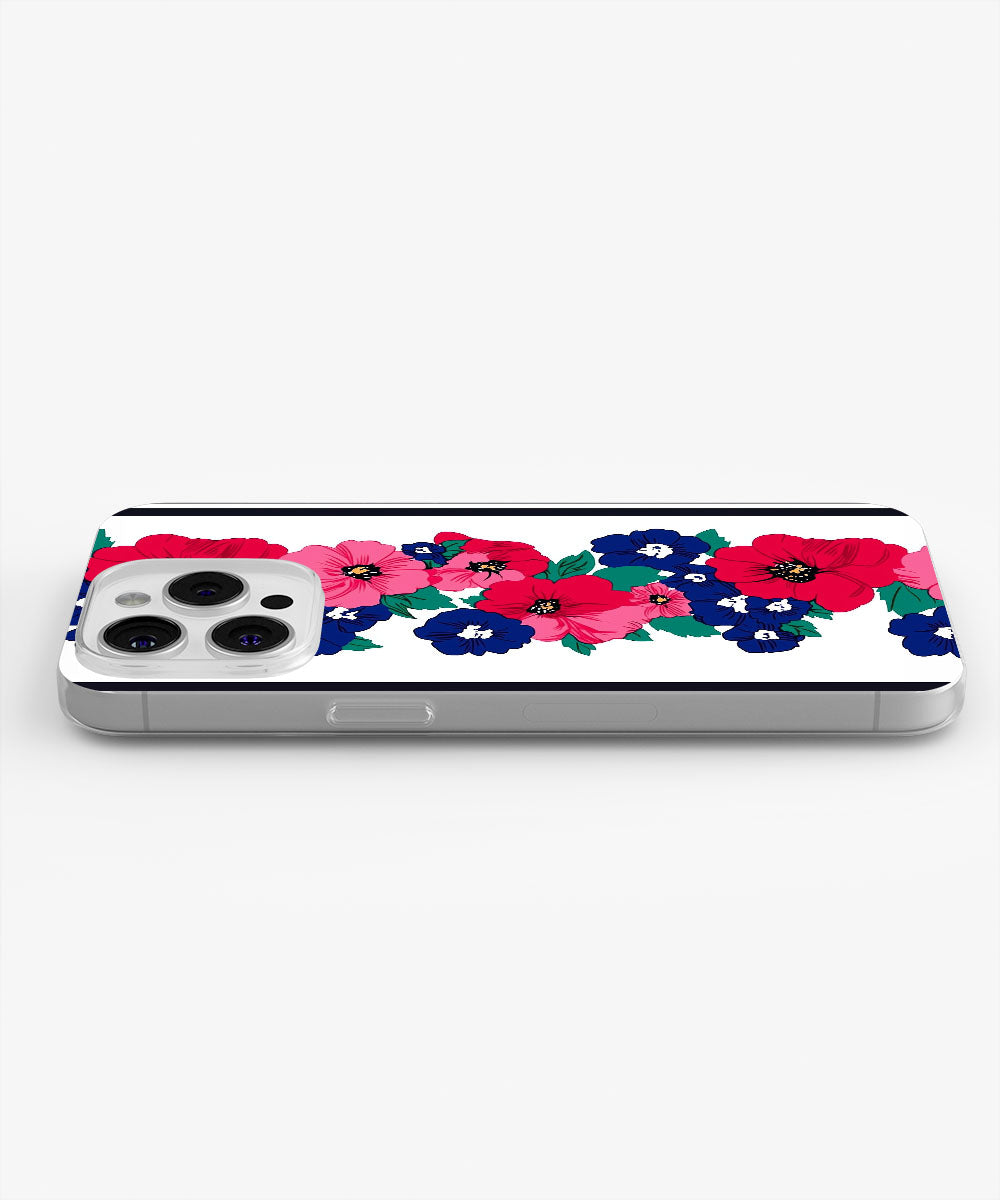 Latest 3rd-Generation Crystal Tough Glossy Flowers iPhone Case (MagSafe-Compatible)
