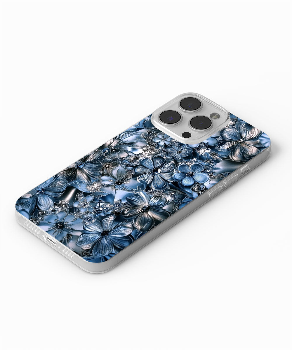 Latest 3rd-Generation Crystal Tough Glossy Flowers iPhone Case (MagSafe-Compatible)