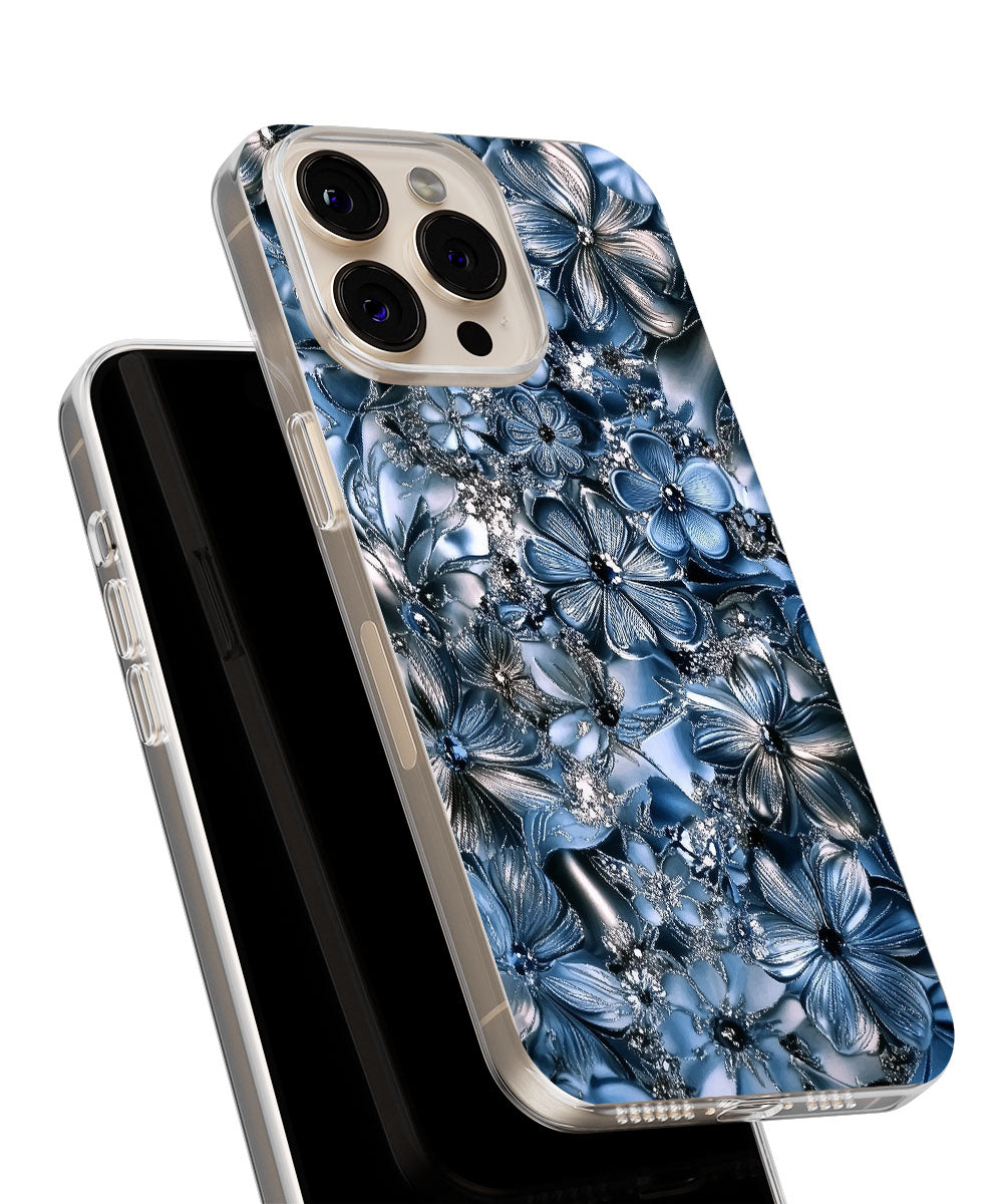 Latest 3rd-Generation Crystal Tough Glossy Flowers iPhone Case (MagSafe-Compatible)