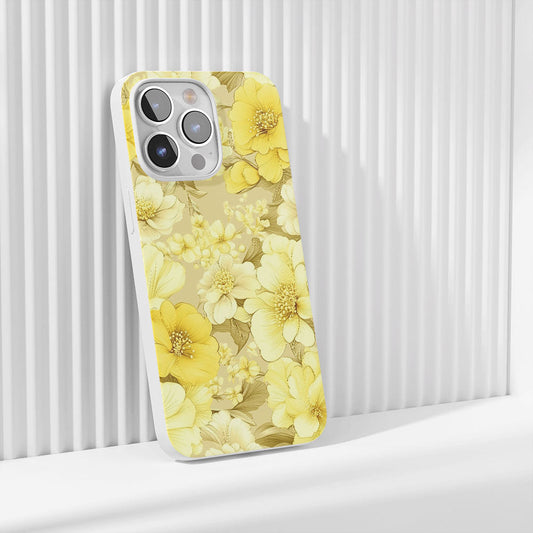 Latest 3rd-Generation Crystal Tough Glossy Flowers iPhone Case