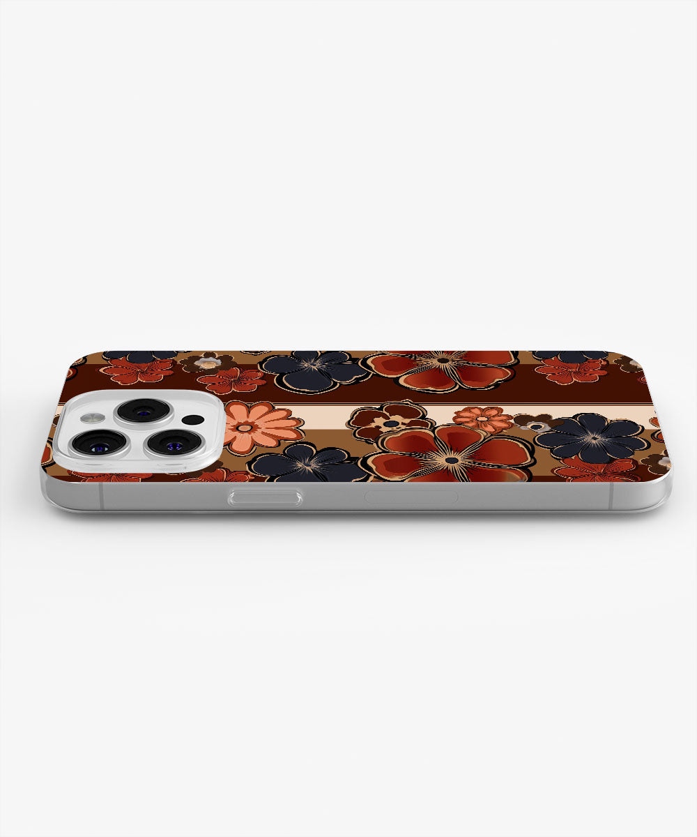 Latest 3rd-Generation Crystal Tough Glossy Flowers iPhone Case (MagSafe-Compatible)
