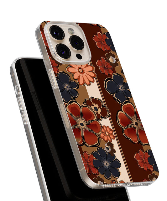 Latest 3rd-Generation Crystal Tough Glossy Flowers iPhone Case (MagSafe-Compatible)