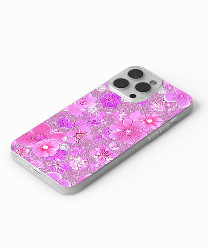 Latest 3rd-Generation Crystal Tough Glossy Flowers iPhone Case (MagSafe-Compatible)