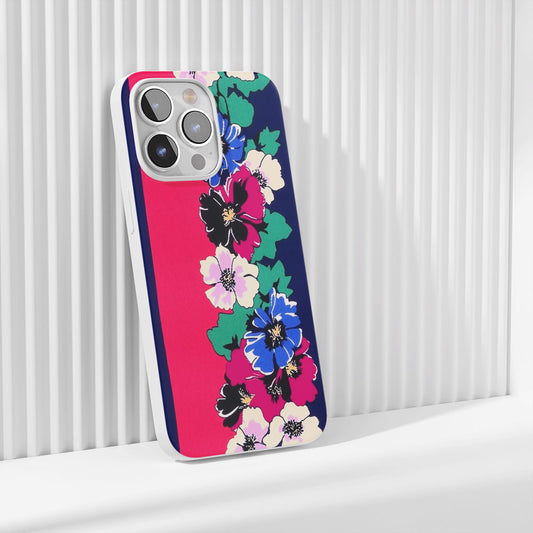Latest 3rd-Generation Crystal Tough Glossy Flowers iPhone Case (MagSafe-Compatible)