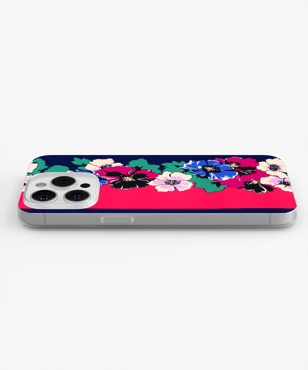 Latest 3rd-Generation Crystal Tough Glossy Flowers iPhone Case (MagSafe-Compatible)