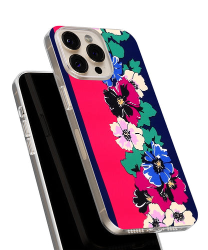 Latest 3rd-Generation Crystal Tough Glossy Flowers iPhone Case (MagSafe-Compatible)