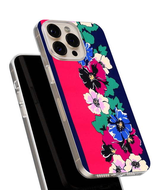 Latest 3rd-Generation Crystal Tough Glossy Flowers iPhone Case (MagSafe-Compatible)