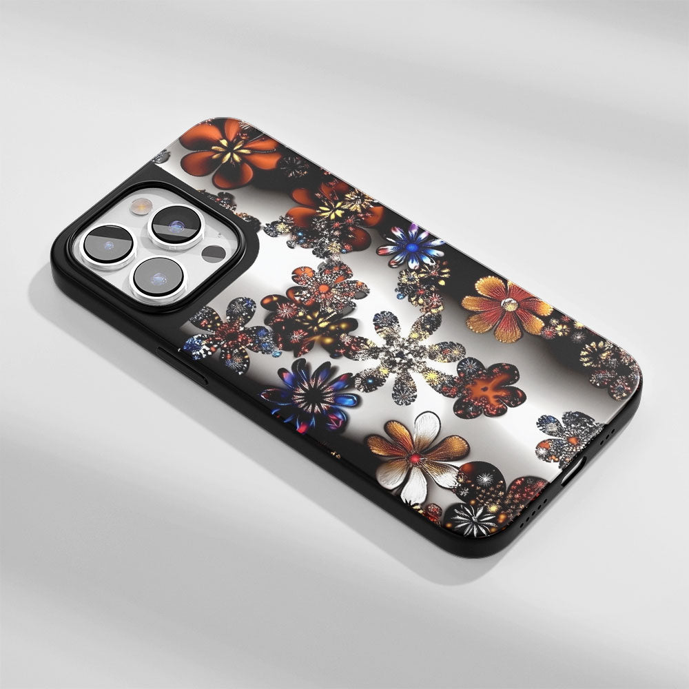 Industry-Level Tough Matte Flowers iPhone Case