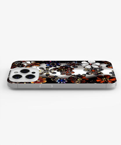 Latest 3rd-Generation Crystal Tough Glossy Flowers iPhone Case (MagSafe-Compatible)