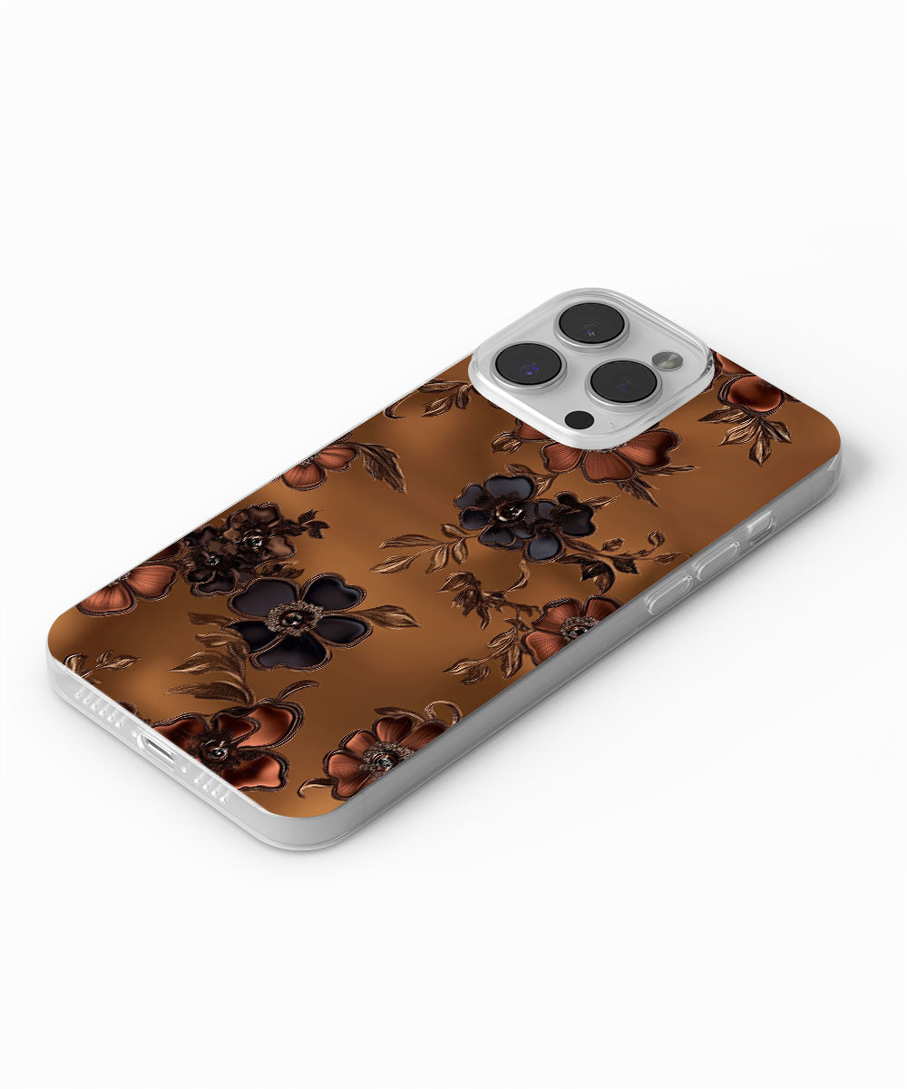 Latest 3rd-Generation Crystal Tough Glossy Flowers iPhone Case (MagSafe-Compatible)