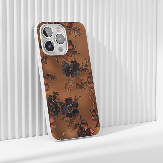 Latest 3rd-Generation Crystal Tough Glossy Flowers iPhone Case