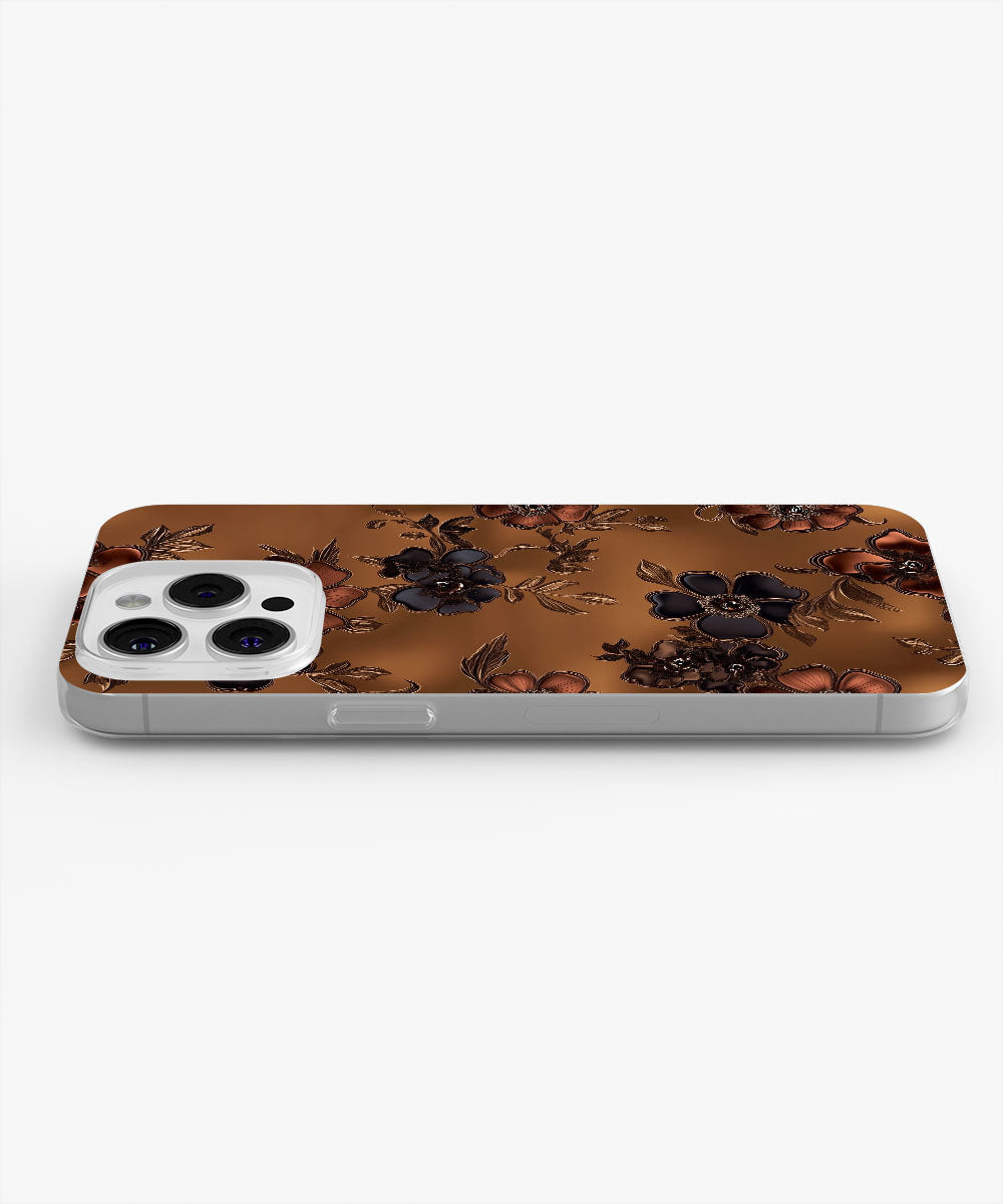 Latest 3rd-Generation Crystal Tough Glossy Flowers iPhone Case (MagSafe-Compatible)