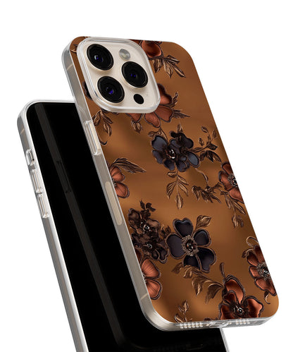 Latest 3rd-Generation Crystal Tough Glossy Flowers iPhone Case (MagSafe-Compatible)