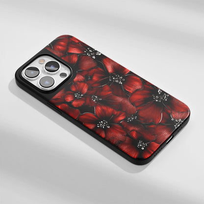 Industry-Level Tough Matte Flowers iPhone Case