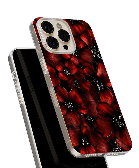 Latest 3rd-Generation Crystal Tough Glossy Flowers iPhone Case (MagSafe-Compatible)