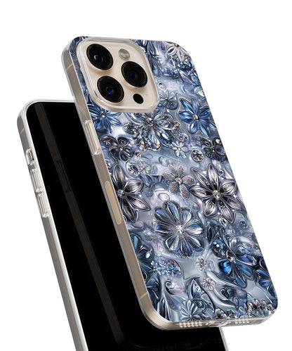 Latest 3rd-Generation Crystal Tough Glossy Flowers iPhone Case (MagSafe-Compatible)