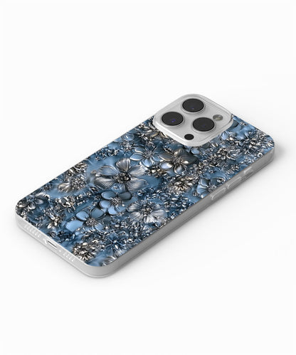 Latest 3rd-Generation Crystal Tough Glossy Flowers iPhone Case (MagSafe-Compatible)