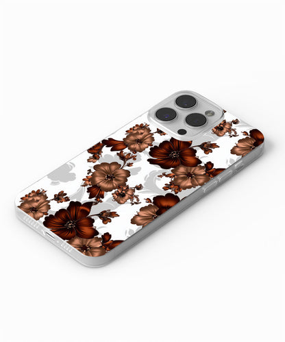 Latest 3rd-Generation Crystal Tough Glossy Flowers iPhone Case (MagSafe-Compatible)