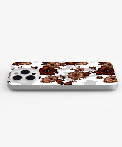 Latest 3rd-Generation Crystal Tough Glossy Flowers iPhone Case (MagSafe-Compatible)