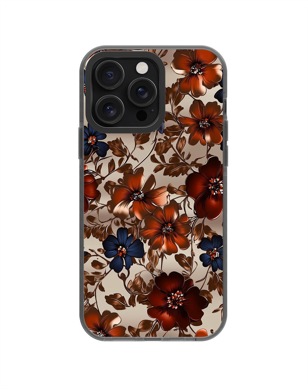 Latest 3rd-Generation Pop Tough Matte Flowers iPhone Case (MagSafe-Compatible)
