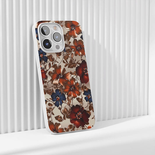 Latest 3rd-Generation Crystal Tough Glossy Flowers iPhone Case