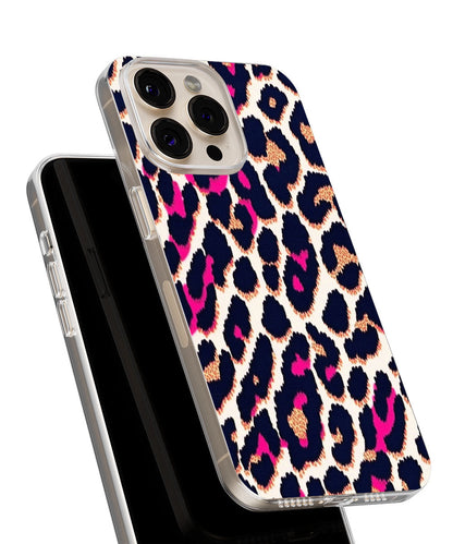 Latest 3rd-Generation Crystal Tough Glossy Leopard Print iPhone Case (MagSafe-Compatible)