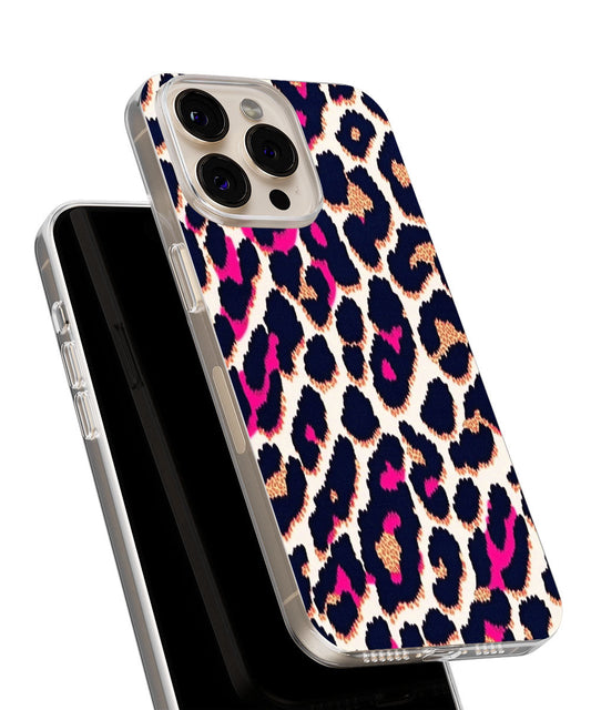 Latest 3rd-Generation Crystal Tough Glossy Leopard Print iPhone Case (MagSafe-Compatible)