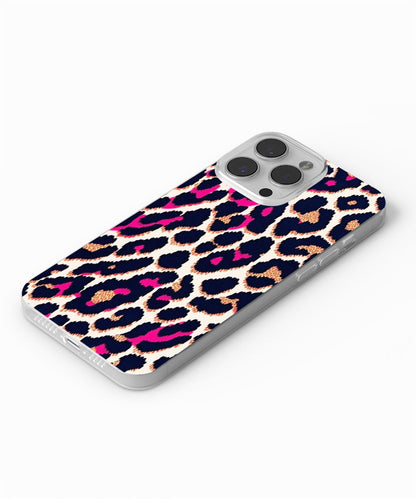 Latest 3rd-Generation Crystal Tough Glossy Leopard Print iPhone Case (MagSafe-Compatible)