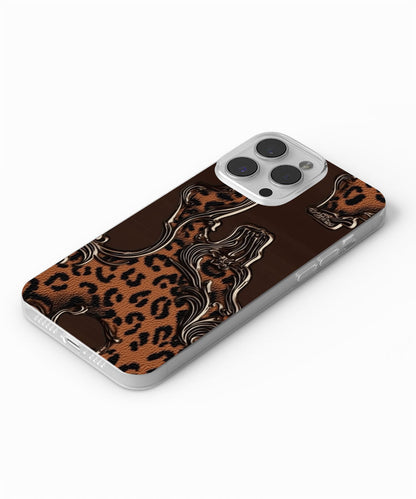 Latest 3rd-Generation Crystal Tough Glossy Leopard Print iPhone Case (MagSafe-Compatible)