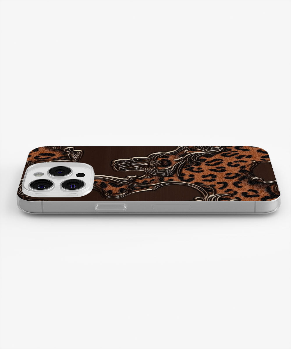 Latest 3rd-Generation Crystal Tough Glossy Leopard Print iPhone Case (MagSafe-Compatible)