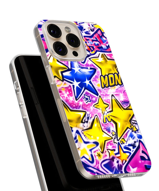 Latest 3rd-Generation Crystal Tough Glossy Stars iPhone Case (MagSafe-Compatible)