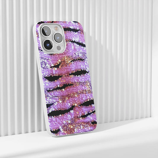 Latest 3rd-Generation Crystal Tough Glossy Tiger Stripes iPhone Case
