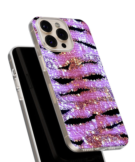 Latest 3rd-Generation Crystal Tough Glossy Tiger Stripes iPhone Case (MagSafe-Compatible)
