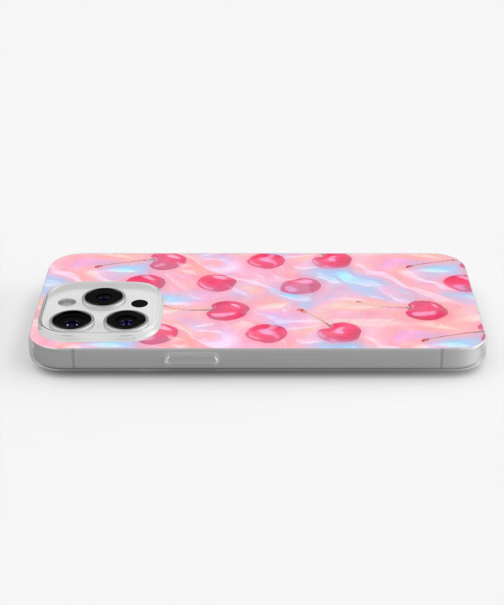 Latest 3rd-Generation Crystal Tough Glossy Cherries iPhone Case (MagSafe-Compatible)