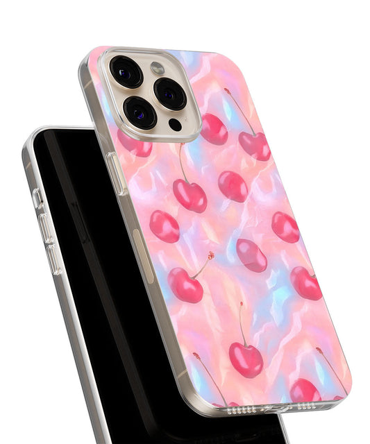Latest 3rd-Generation Crystal Tough Glossy Cherries iPhone Case (MagSafe-Compatible)