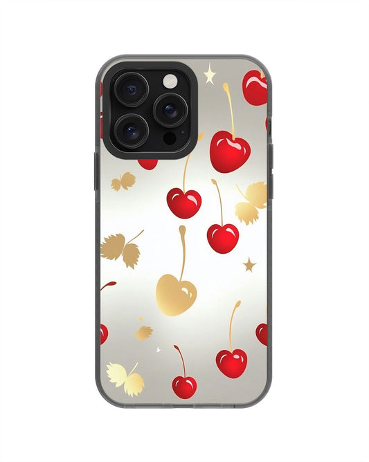 Latest 3rd-Generation Pop Tough Matte Cherries iPhone Case (MagSafe-Compatible) [Back Cover Only]