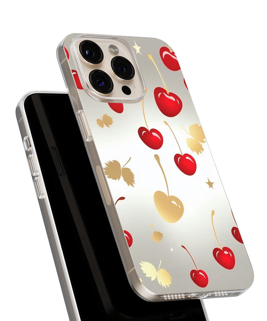 Latest 3rd-Generation Crystal Tough Glossy Cherries iPhone Case (MagSafe-Compatible)