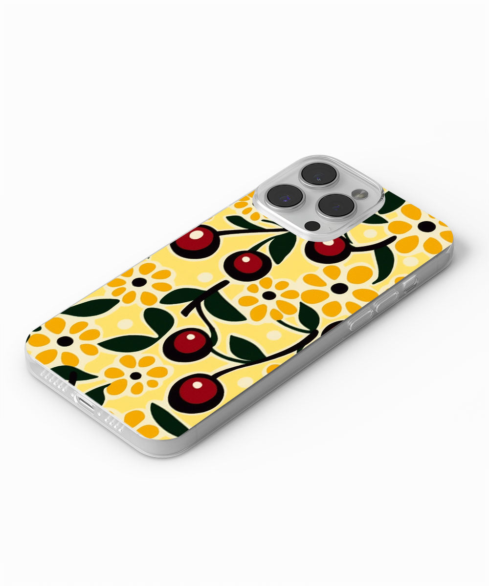 Latest 3rd-Generation Crystal Tough Glossy Cherries iPhone Case (MagSafe-Compatible)