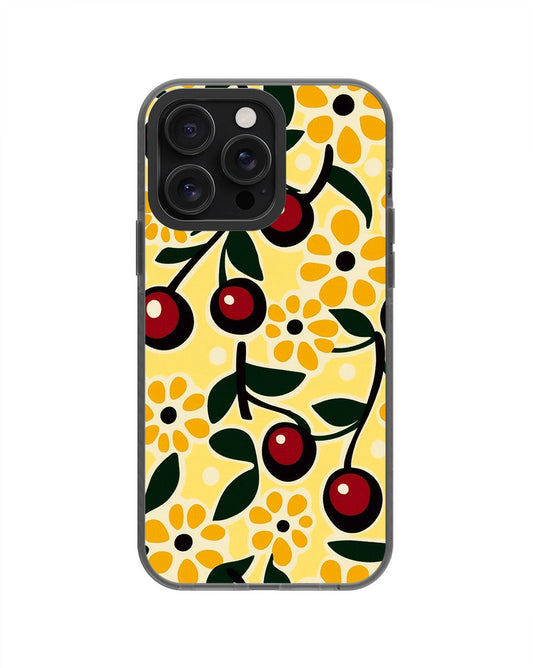 Latest 3rd-Generation Pop Tough Matte Cherries iPhone Case (MagSafe-Compatible) [Back Cover Only]